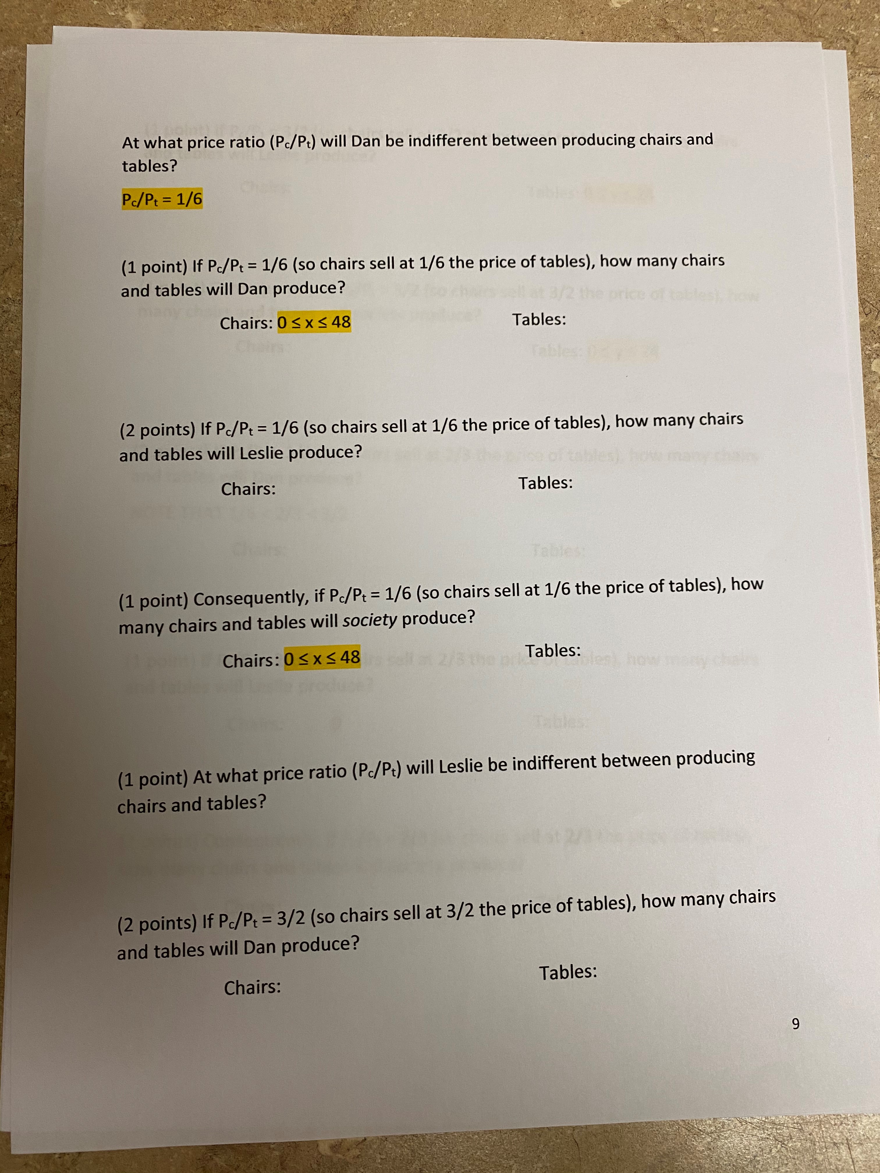 homework assignment, much of the remainder of your work could also go