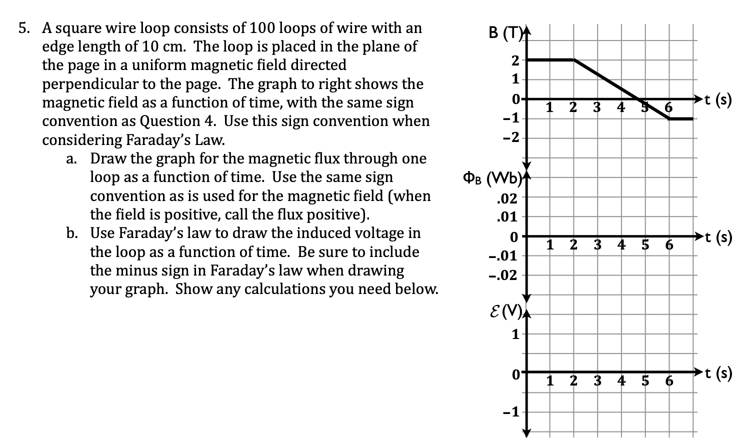 Please explain step by step 5. A square wire loop consists of