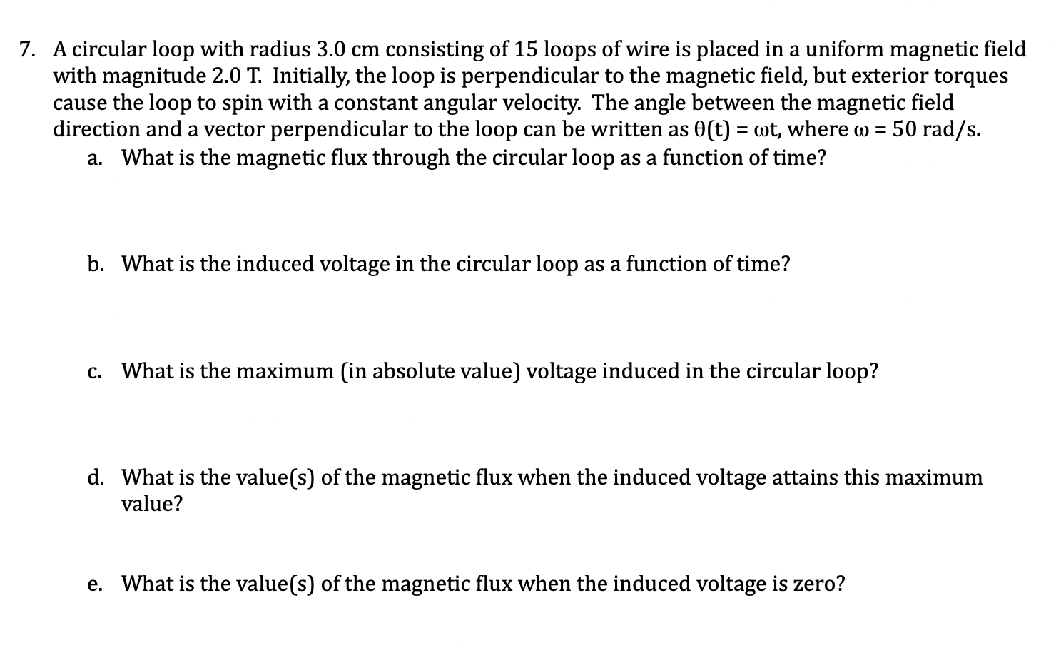 is placed in the plane of the page in a uniform magnetic