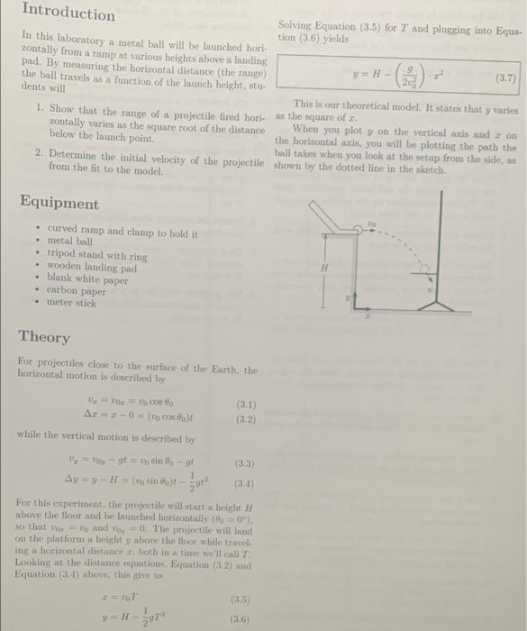 Introduction Solving Equation (3.5) for 7 and plugging into Equa- tion