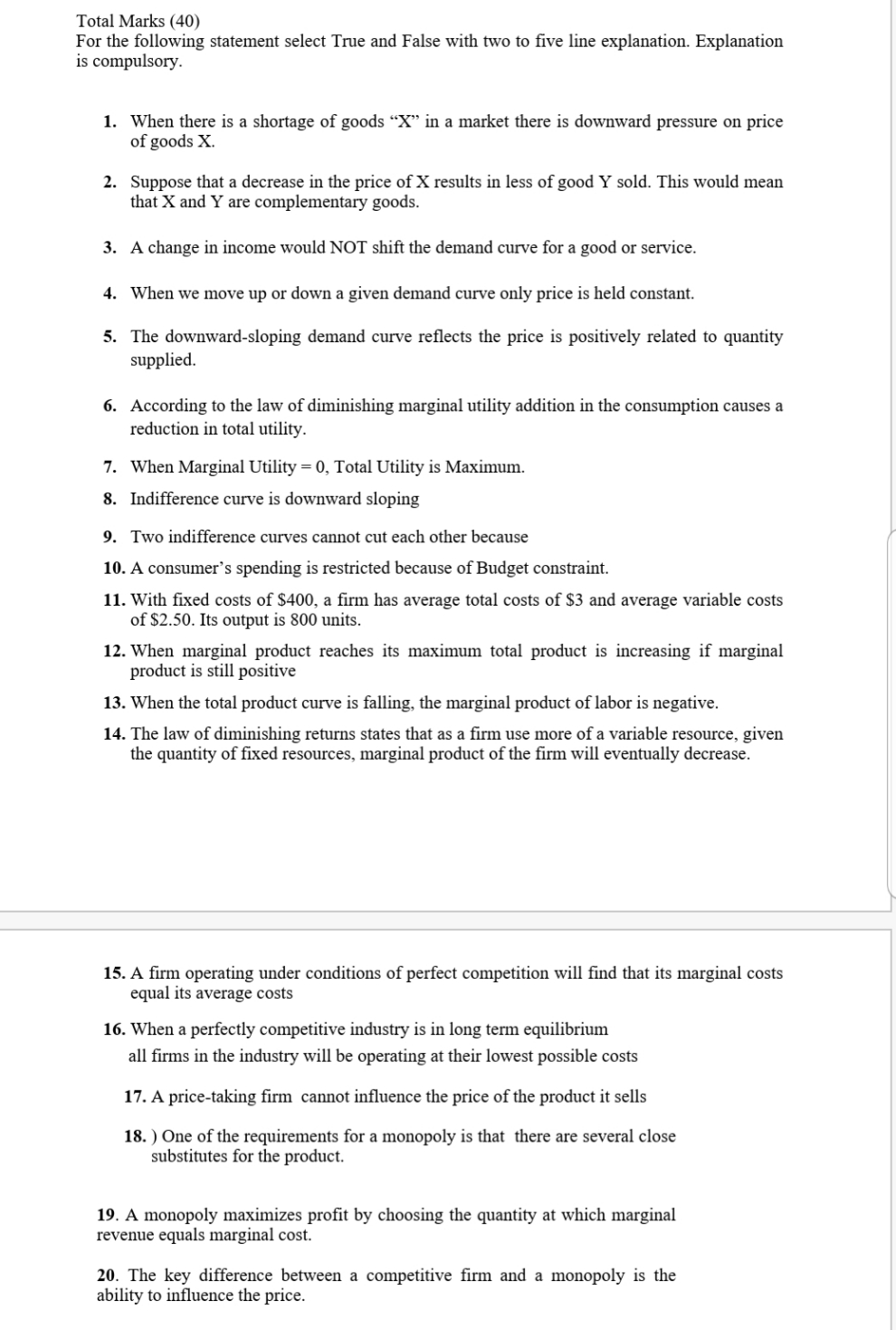 someone pls solve this assignment for me pls Total Marks (40) For