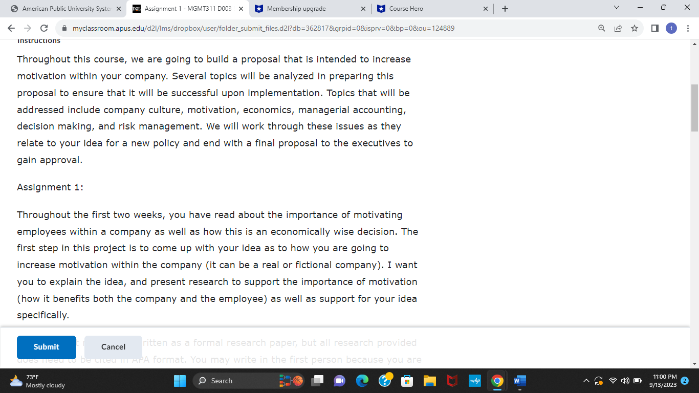 e Amer'can Public Lc'vers'lySysl: X m Assignmentl-MGMTSl'l DCC'E x u Memoership