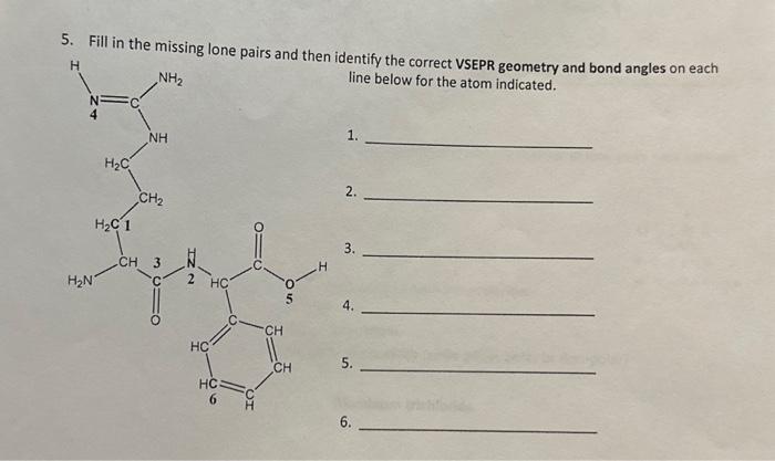  5. Fill in the missing lone naire and a - identify