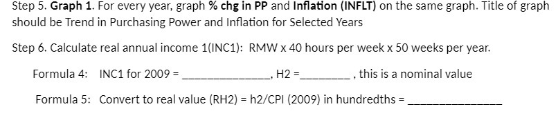 Step 5. Graph 1. For every year, graph % chg in