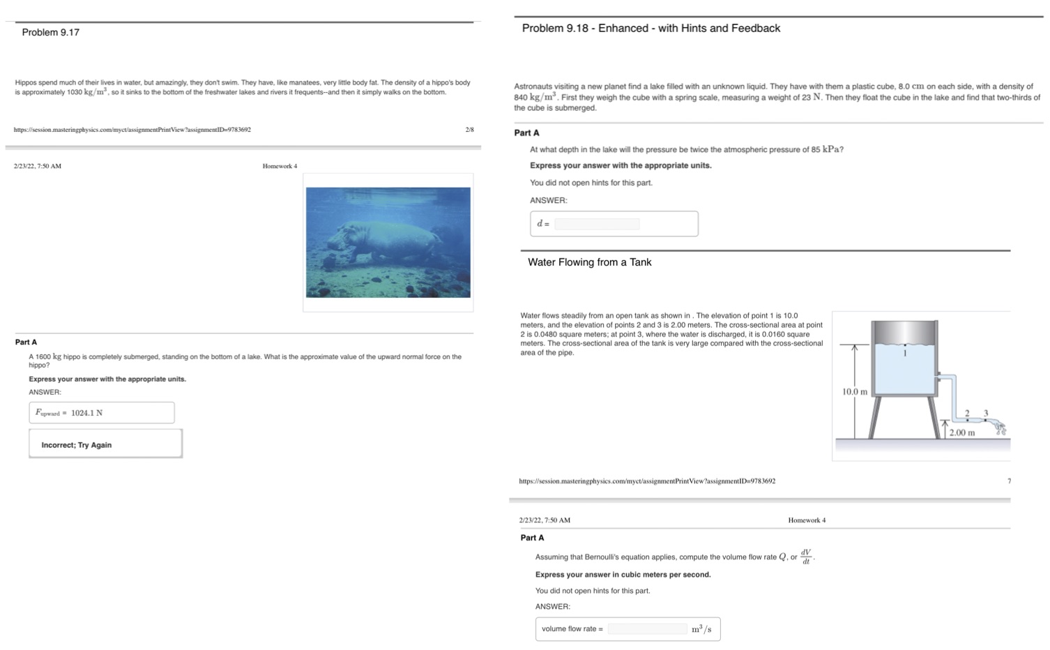  Problem 9.17 Problem 9.18 - Enhanced - with Hints and Feedback