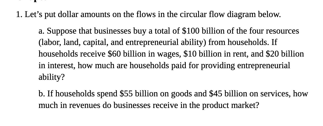 '1'\" 1. Let's put dollar amounts on the ows in the