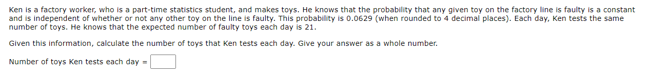 she will get any particular question correct is 0.85. Fran also believes