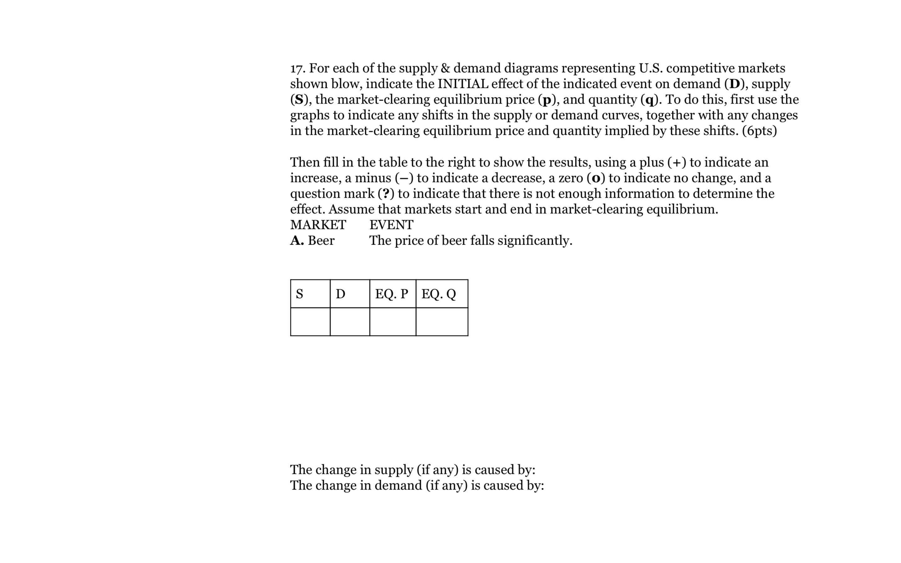 Please help by answering the question below with the sub questions. Please