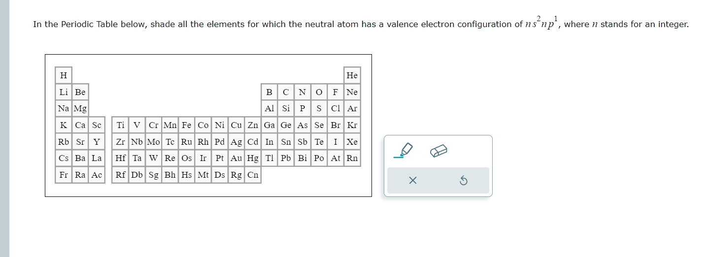 NEED HELP PLEASE fast In the Periodic Table below, shade all