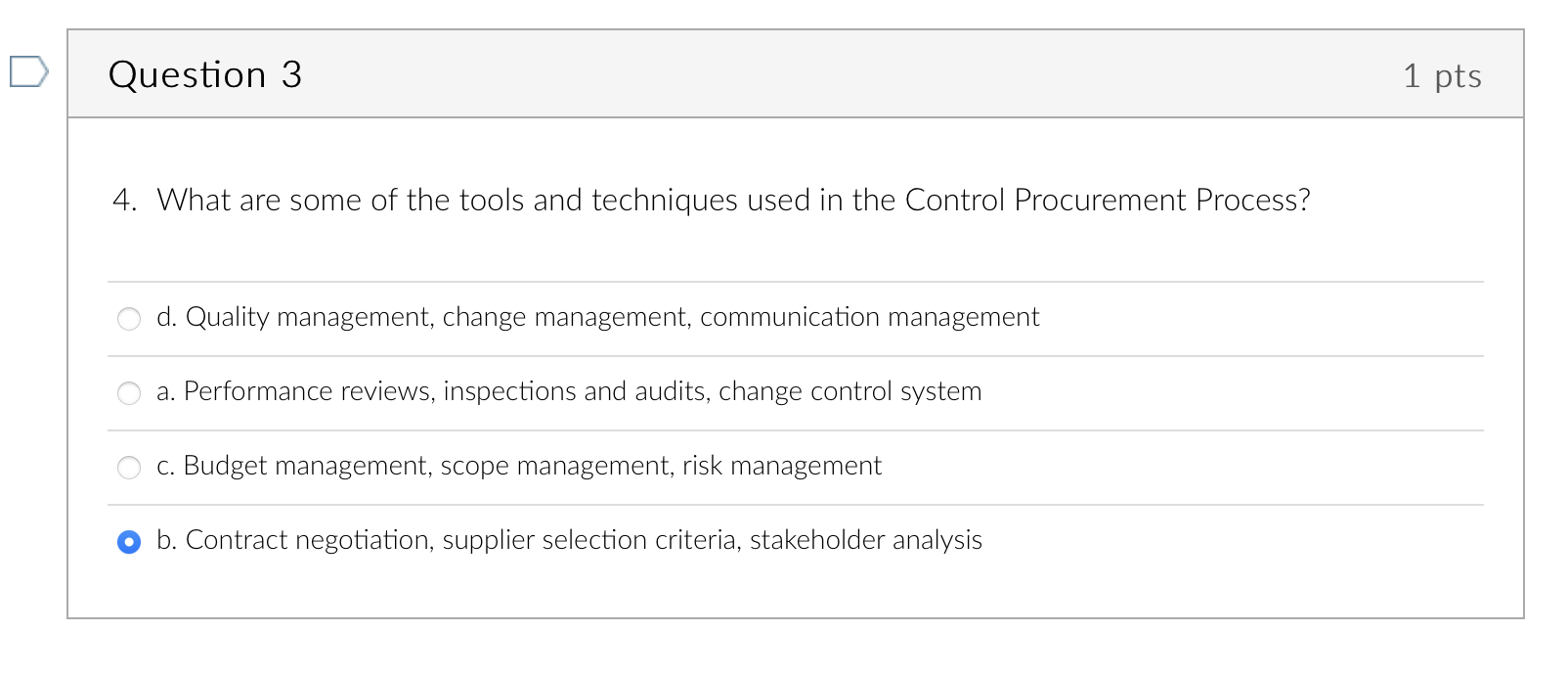 A process for developing procurement policies and procedures 0 A process for