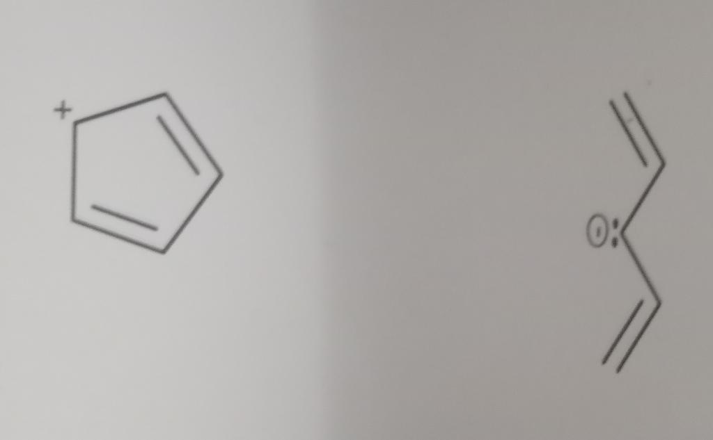 Draw two additional resonance structures from the one presented below and then
