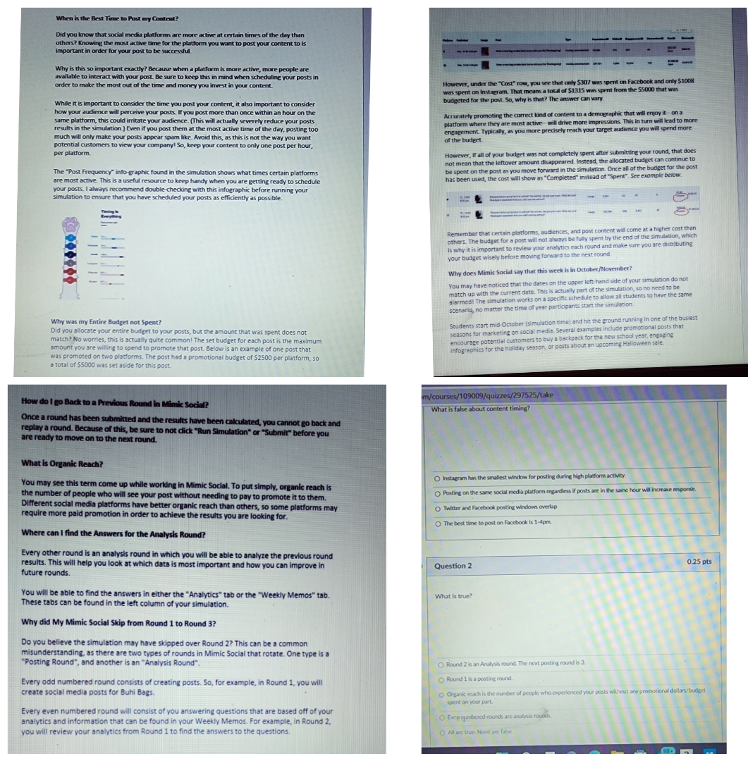 please read and answer questions 1 and 2 When is the Best