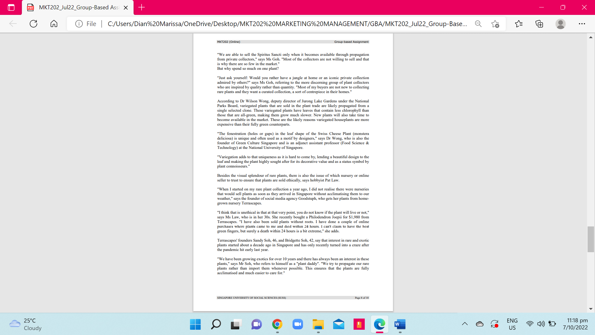 (as well as expensive) plants sold by nurseries such as Candy Floriculture