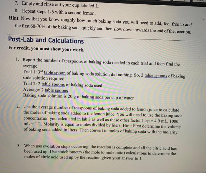 - lab 4 - How Much Citric Acid is in Lemon Juice?