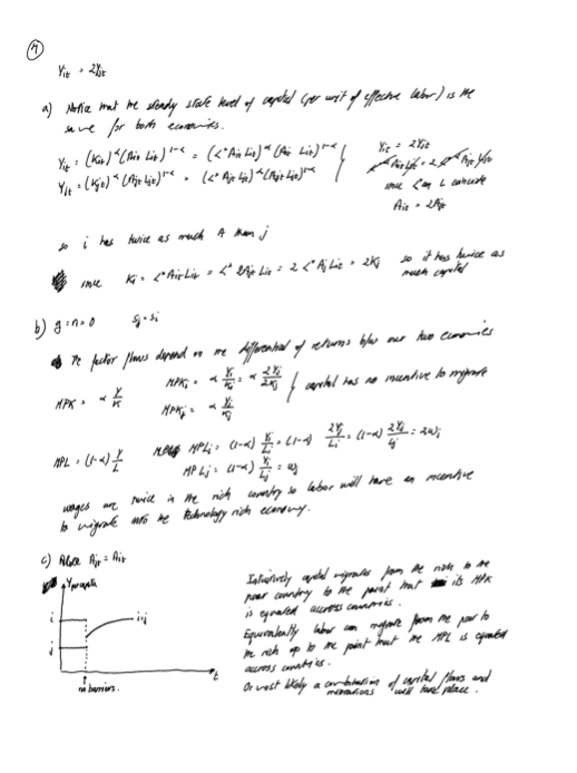 well represented by the Solow model, have the same parameters, 3, n,