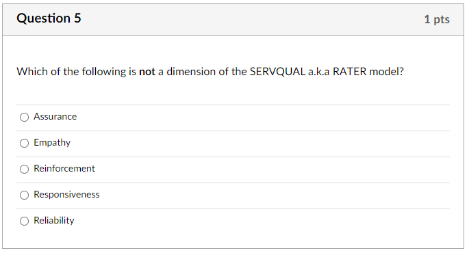 Hi, please help to answer the correct option Question 5 1 pts