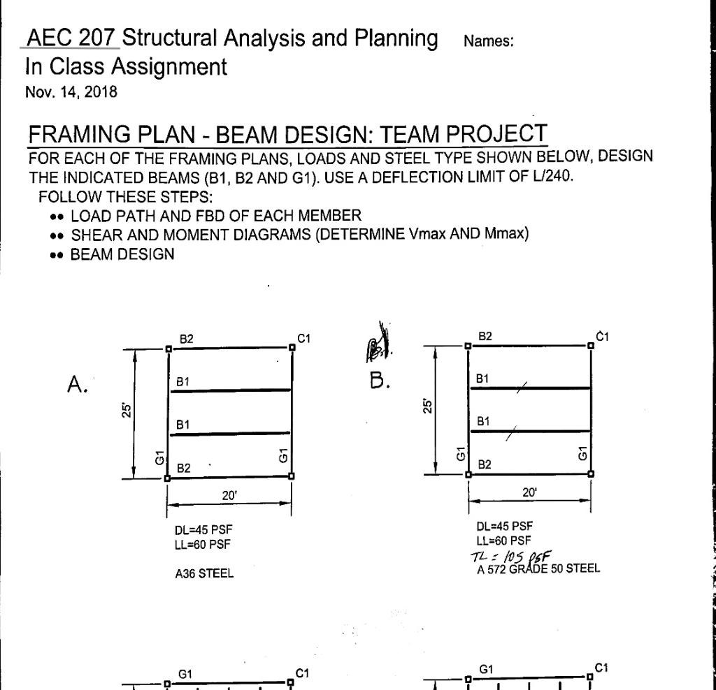answer for B only. Handwritten please. AEC 207 Structural Analysis and Planning