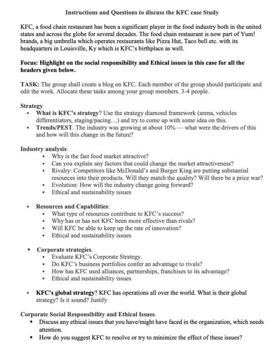  Please solve the Resources and Capabilities section Instructions and Questions to