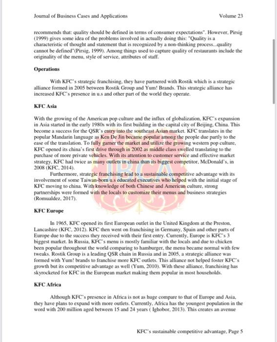 Pizza Hut, Taco bell etc. with its headquarters in Louisville, Ky which