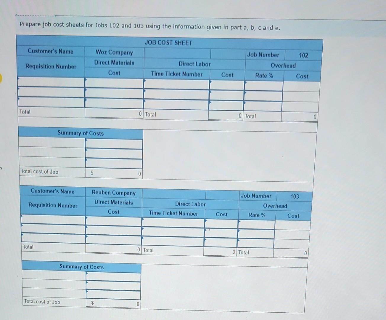 jobs with the following direct labor costs: Job 201, $604,000; Job 202,