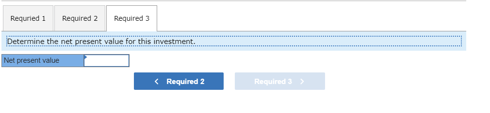 will yield the following expected cash flows. Management requires investments to have
