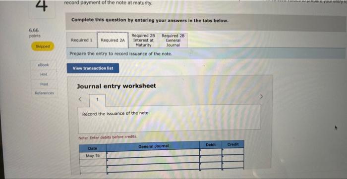 for note payable LO P1 Sylvestor Systems borrows $136,000 cash on May