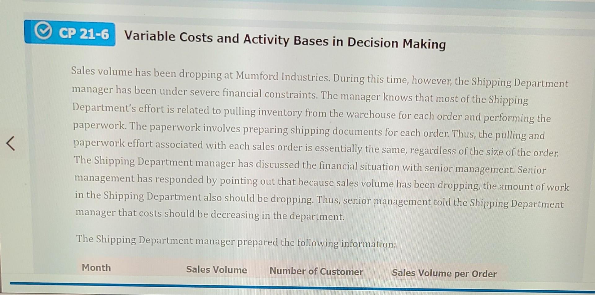 Can you please help me understand this case and project question? CP