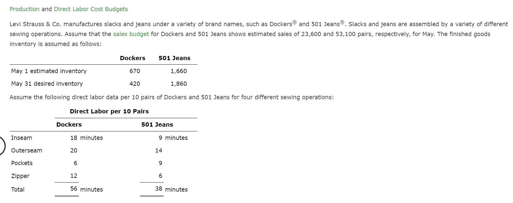 Please show steps if you can :) Production and Direct Labor Cost