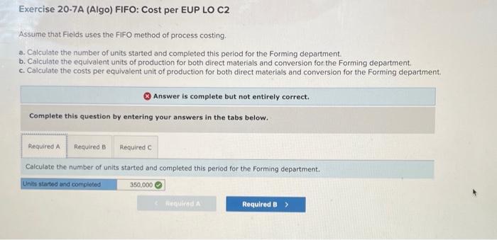 below. (Algo) [he following information applies to the questions displayed below] Fields