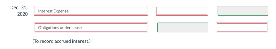16. The details of the agreement are as follows: Carrying value of