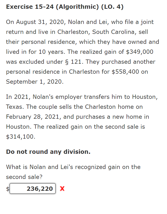  Exercise 15-24 (Algorithmic) (LO. 4) On August 31, 2020, Nolan and