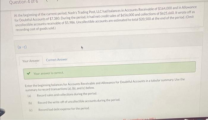 tabular summary. Use the summary to record transactions (a), (b), and (c)