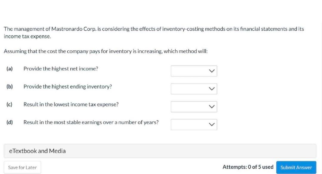 in which 67 units were sold. Compute the ending inventory at May