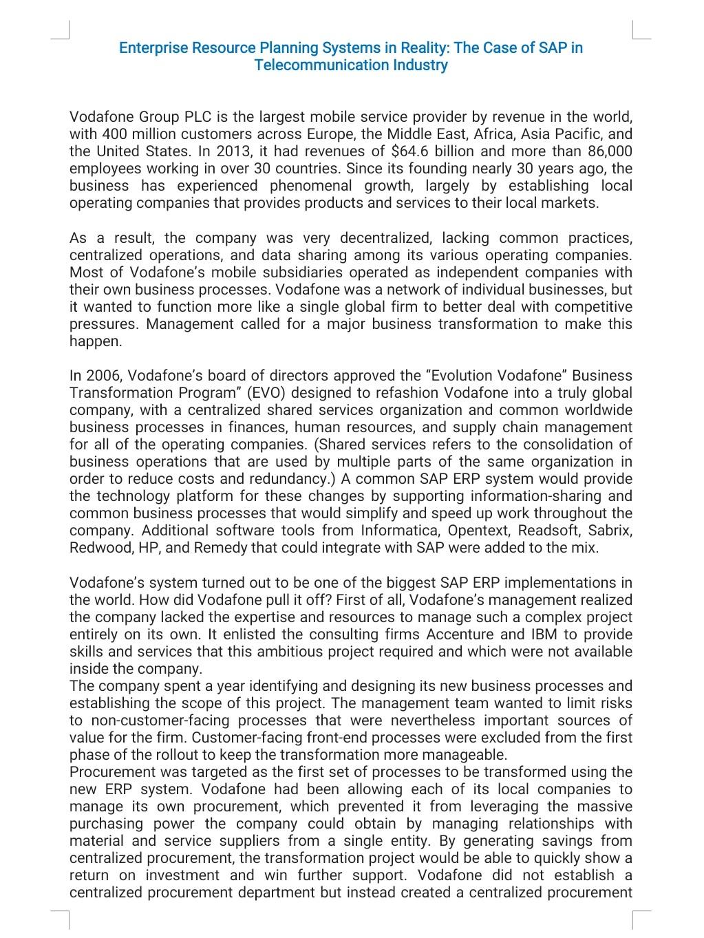 i want solve this task quickly Enterprise Resource Planning Systems in