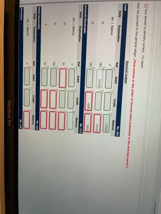 working papers. Presented below are a series of transactions for Cullumber Co.