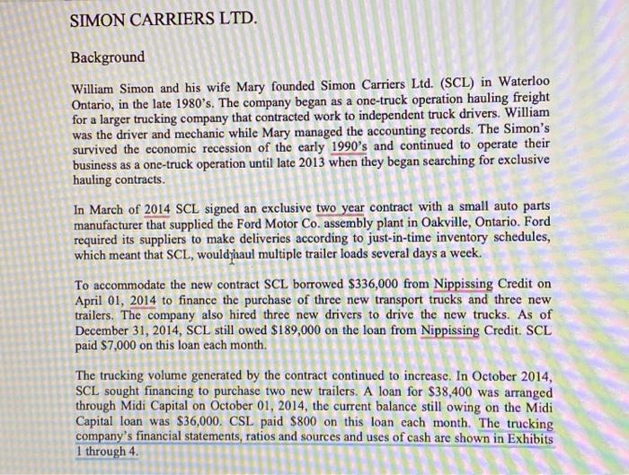 morming copy of The Financial Post and began reviewing a loan request