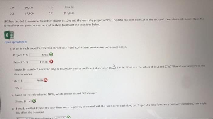 Each costs $6,750 and has an expected life of years. Annual project