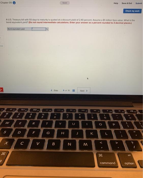  Chapter 09 Help Save & Exit Submit Check my work AUS