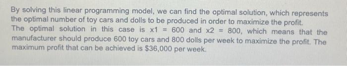 and changing all the numbers and values (for objective function, constraints, optimal