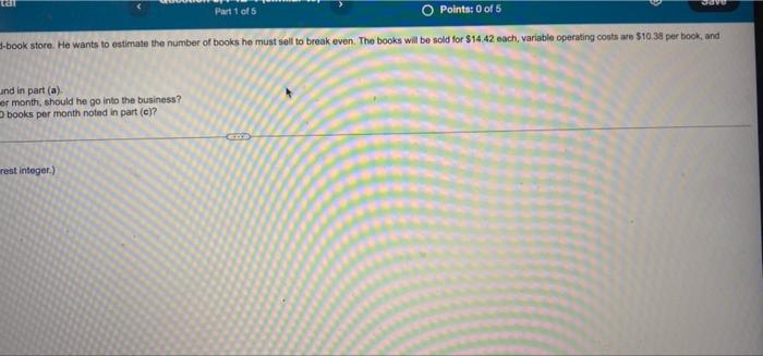 considering opening a used-book store. He wants to estimate the number of