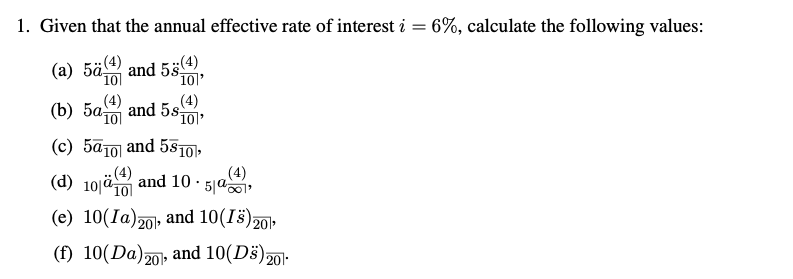  ) ) (4) (4) 101 101 1. Given that the annual