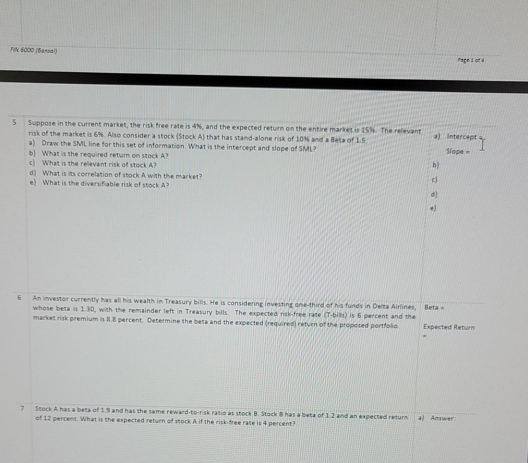 1 1 2 3. 4 Problem Mark True or False 1. If