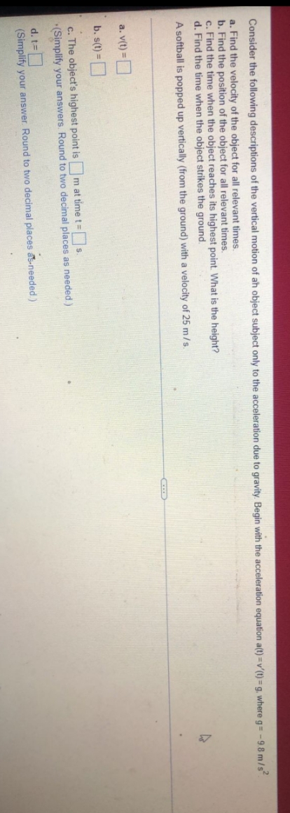 plz answer perfectly no need wrking i just need final answers Consider