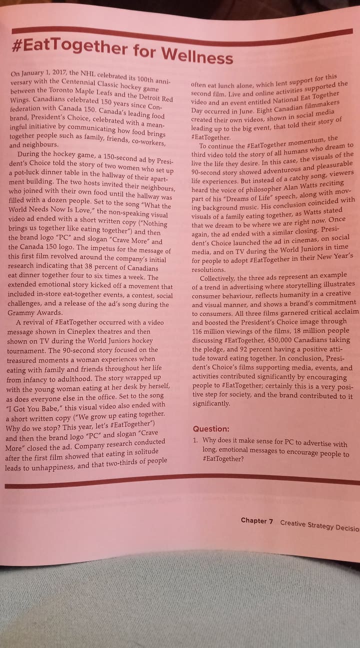 Why does it make sense for PC to advertise with long, emotional