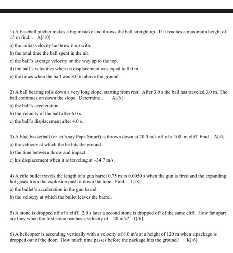  1) A baseball pitcher makes a big mistake and throws the