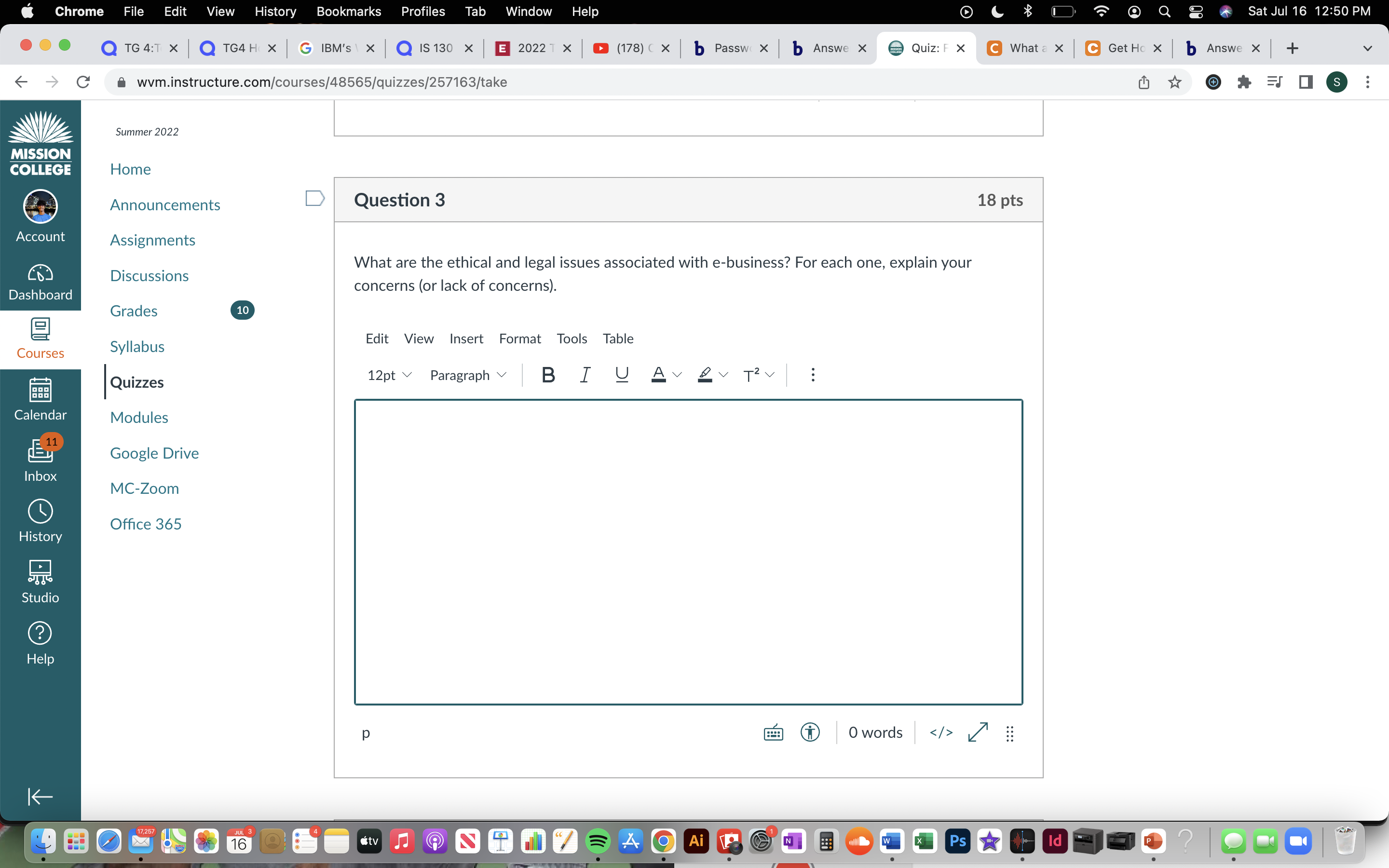 Chrome File Edit View History Bookmarks Profiles Tab Window Help CO