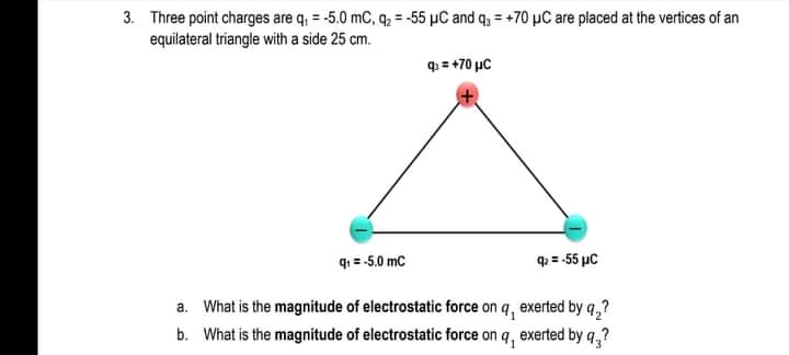 magnitude of the net force? (5 pts.) What is the direction of