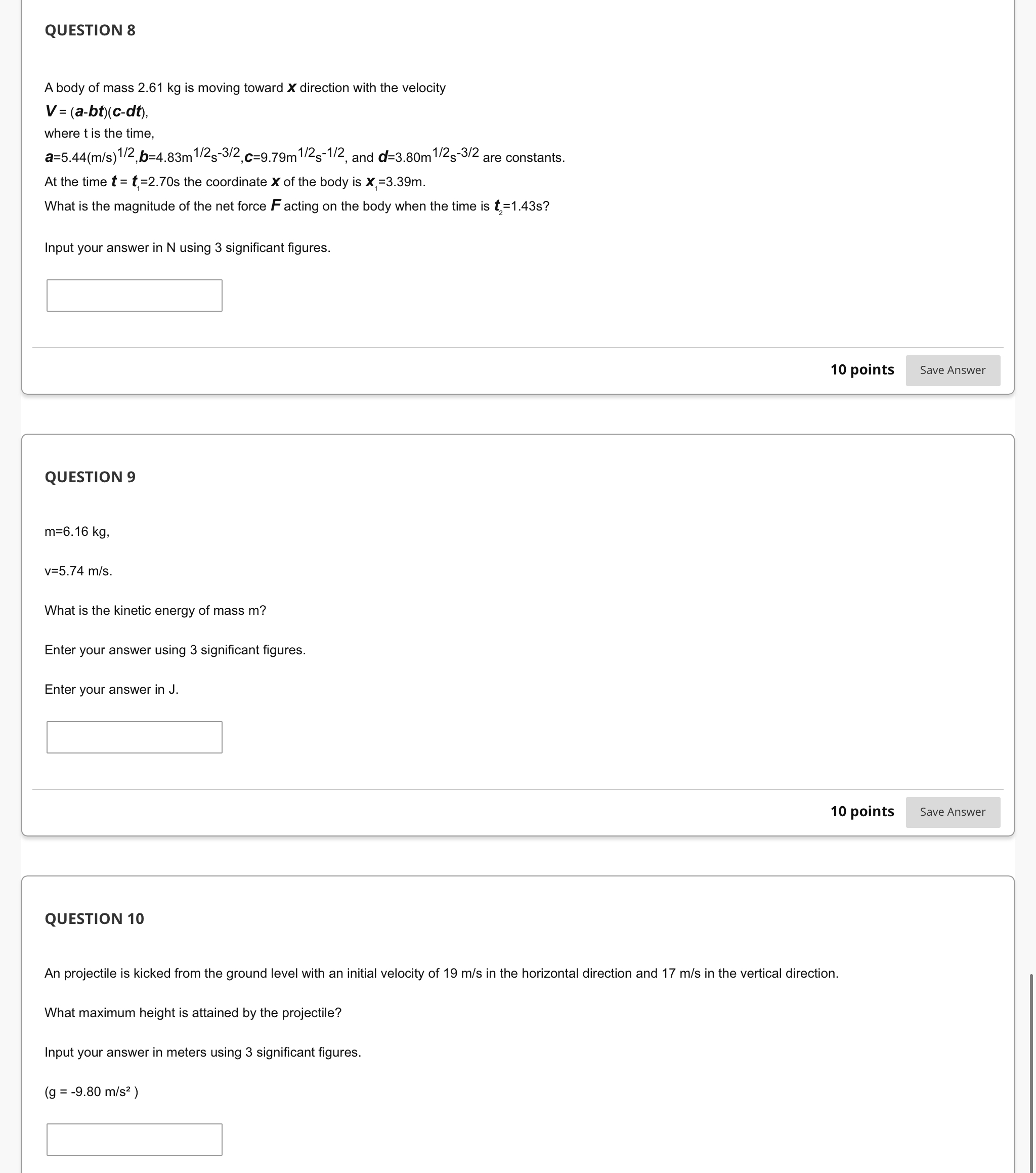 m2=7.84kg are located on the X-axis at positions X1 =4.71 m and