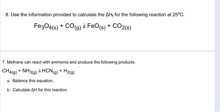 of each of the following substances: c. N2+4H2 2NH4+ 5. Calculate the