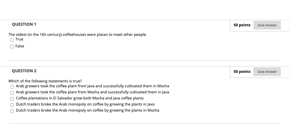 Please help me answer these QUESTION 1 50 points Save Answer The